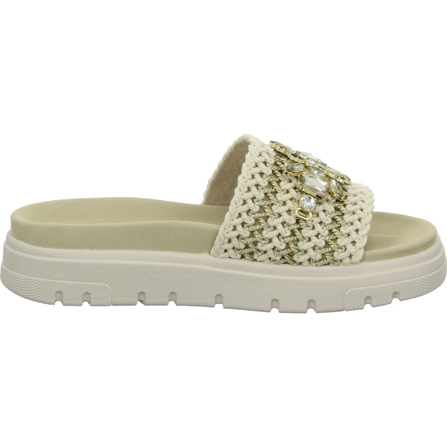 TT.Bagatt Damen Pantoletten D31AK7946900-2151 Dalia Evo offwhite/gold normal