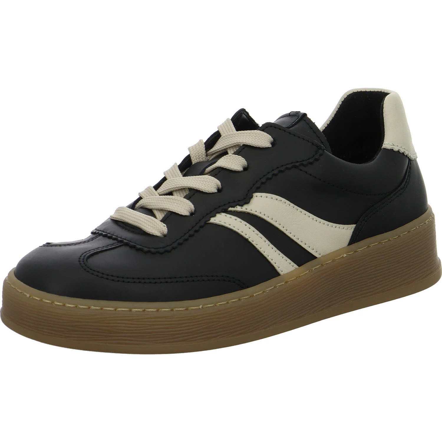 Gabor Damen Schnürschuhe 6018.01.003 6018.01 black/latte G (normal)
