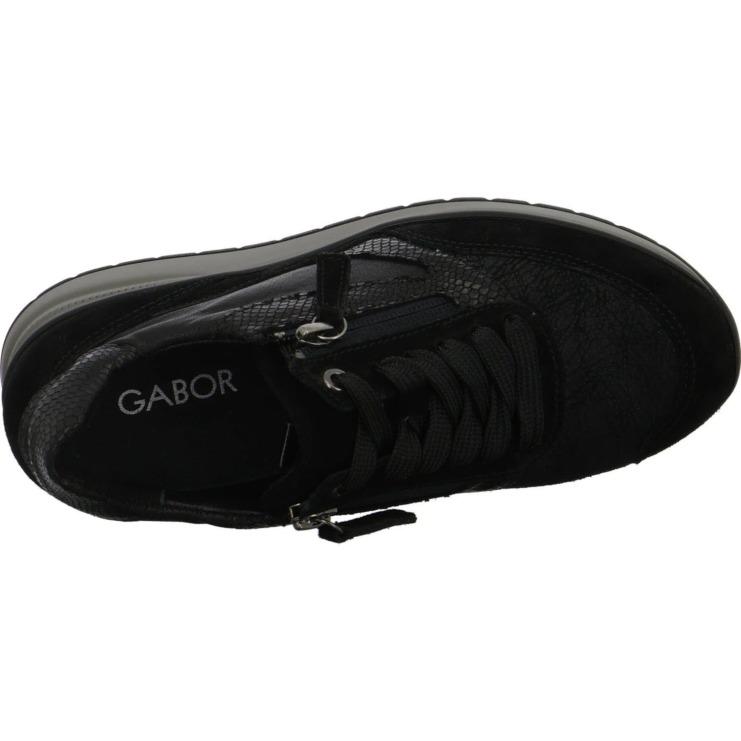 Gabor Damen Schnürschuhe 6020.02.001 6020.02 black K (extra weit)