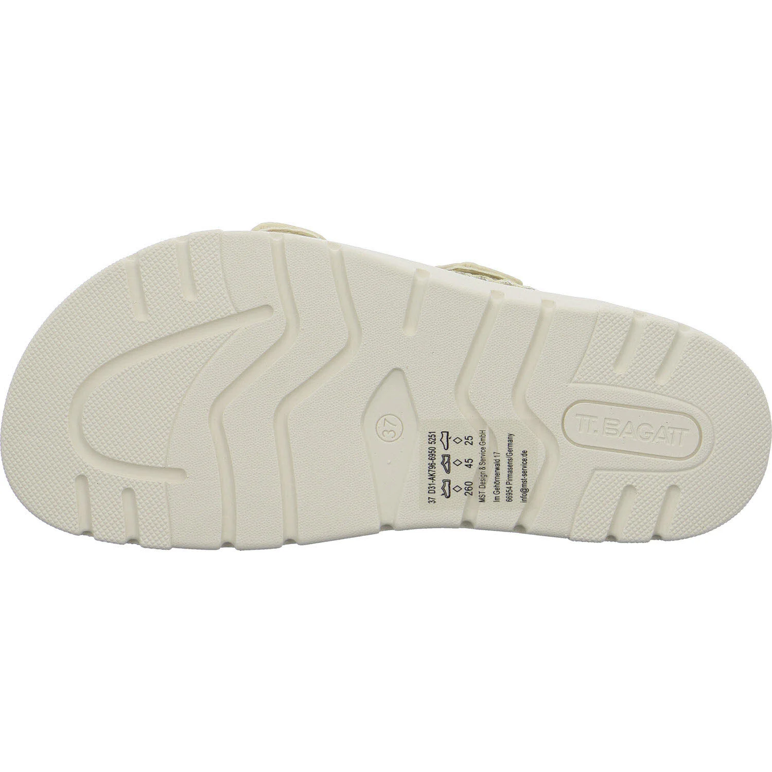 TT.Bagatt Damen Pantoletten D31AK7966950-5251 D31AK7966950 beige/gold normal
