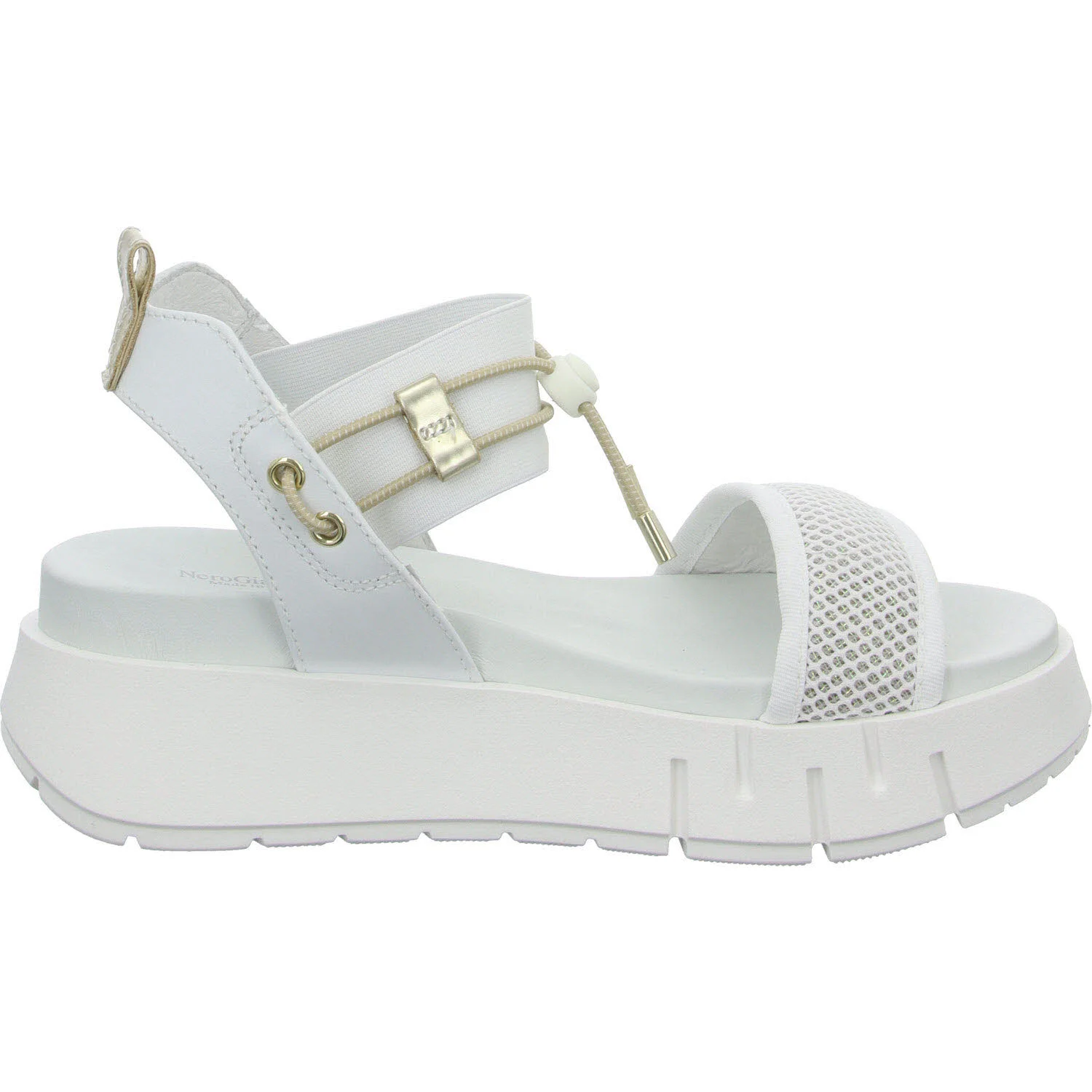 NeroGiardini Damen Sandalen E410700D 707 E410700 bianco normal