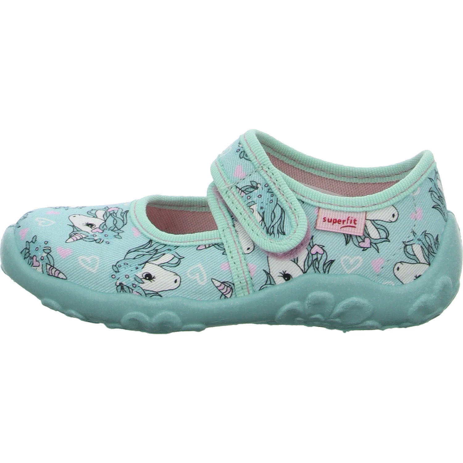 Superfit Kinder Hausschuhe 1-800283-7520 Bonny hellgrün/mehrfarbig WMS mittel