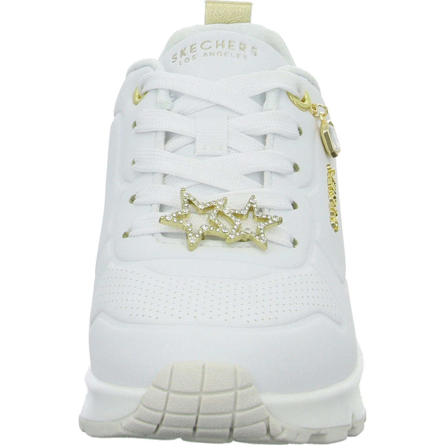 Skechers Kinder Halbschuhe zum Schnüren 310562L WGD Uno Gen1 - Trendy Jewels white/gold normal