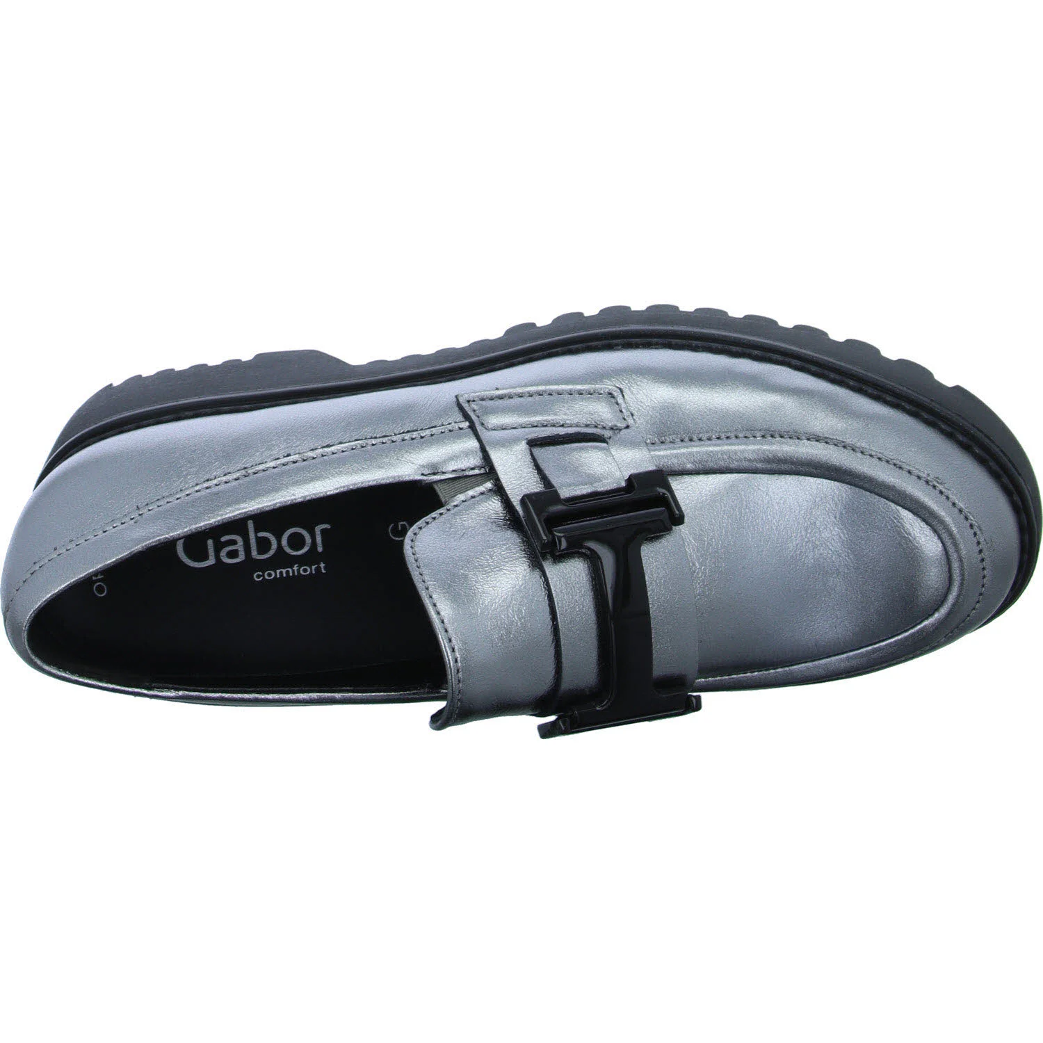 Element 8 von 8 (Bild) – Gabor Damen Slipper 52.452.90 52.452 antiksilber (schwarzlack) G (normal)