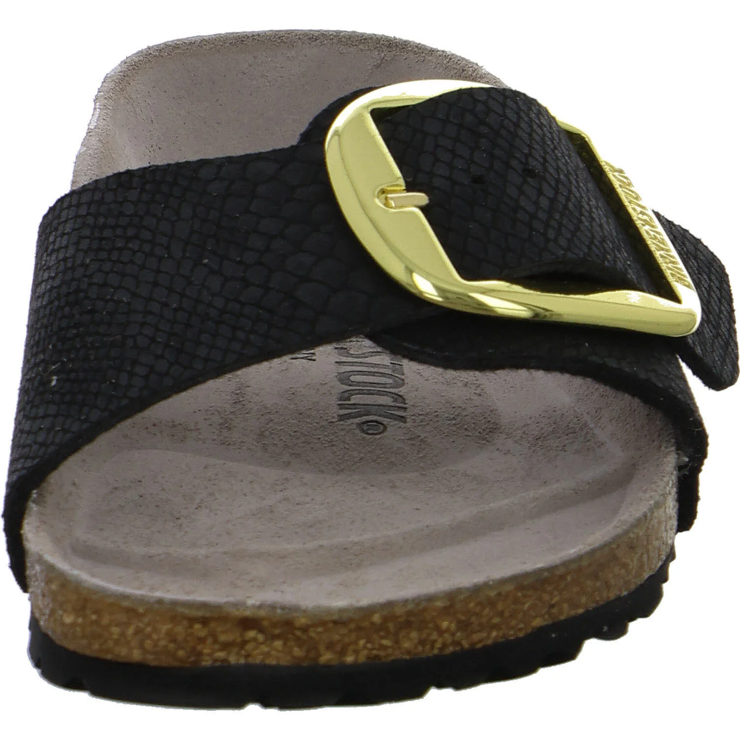BIRKENSTOCK Pantoletten 1032965 Madrid Big Buckle python black schmal