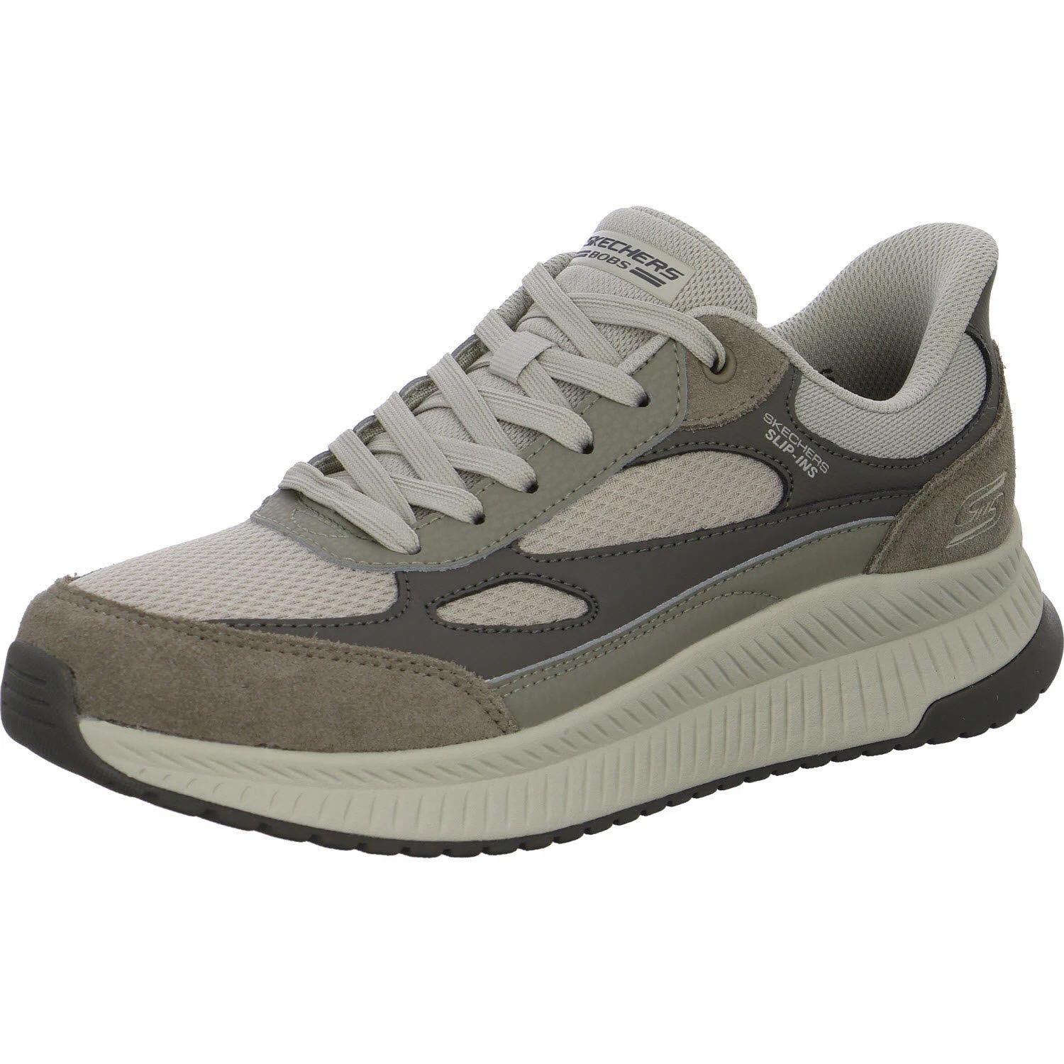 Skechers Herren Schnürschuhe 118412 TPMT BOBS Squad 4 - Core Look taupe/multi normal