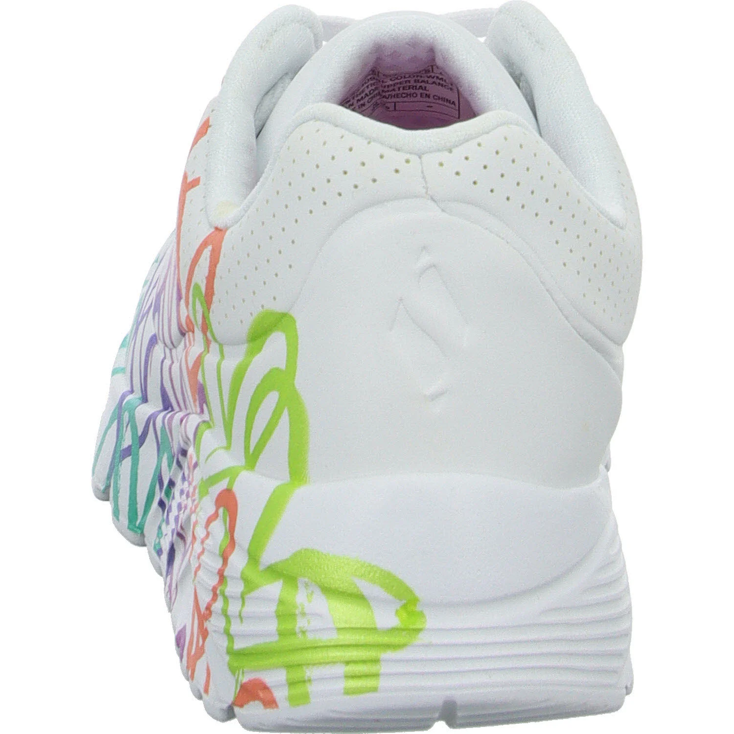 Skechers Kinder Halbschuhe zum Schnüren 314098L WMLT UNO Lite - Metallic Joy white/multi normal