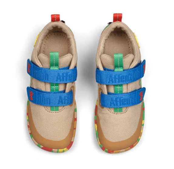 Affenzahn Kinderschuh zum Schlupfen 00391-70061 Lucky Affenzahn beige, bunt normal