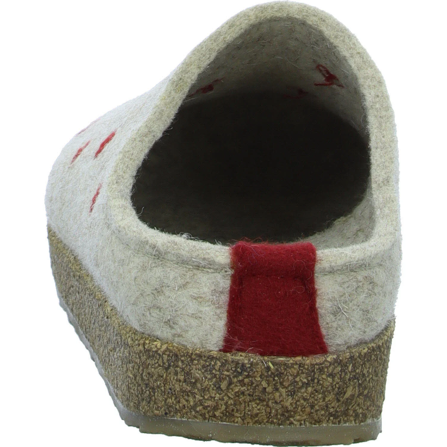 Haflinger Damen Winterpantoffel 741031-0-46 Grizzly Cuoricini beigemeliert öko normal