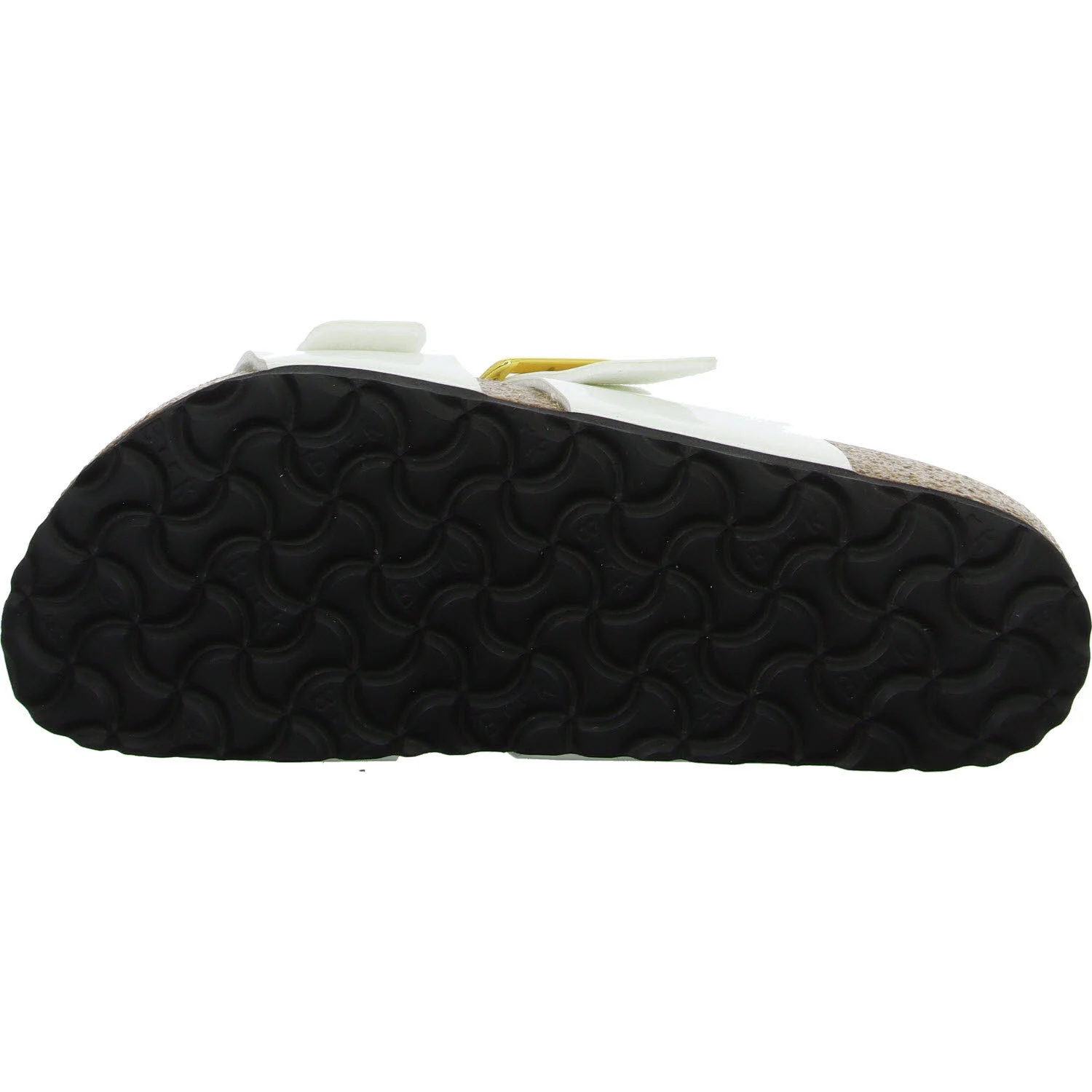Element 5 von 8 (Bild) – BIRKENSTOCK Pantoletten 1029438 Sydney Cushion Buckle patent white schmal