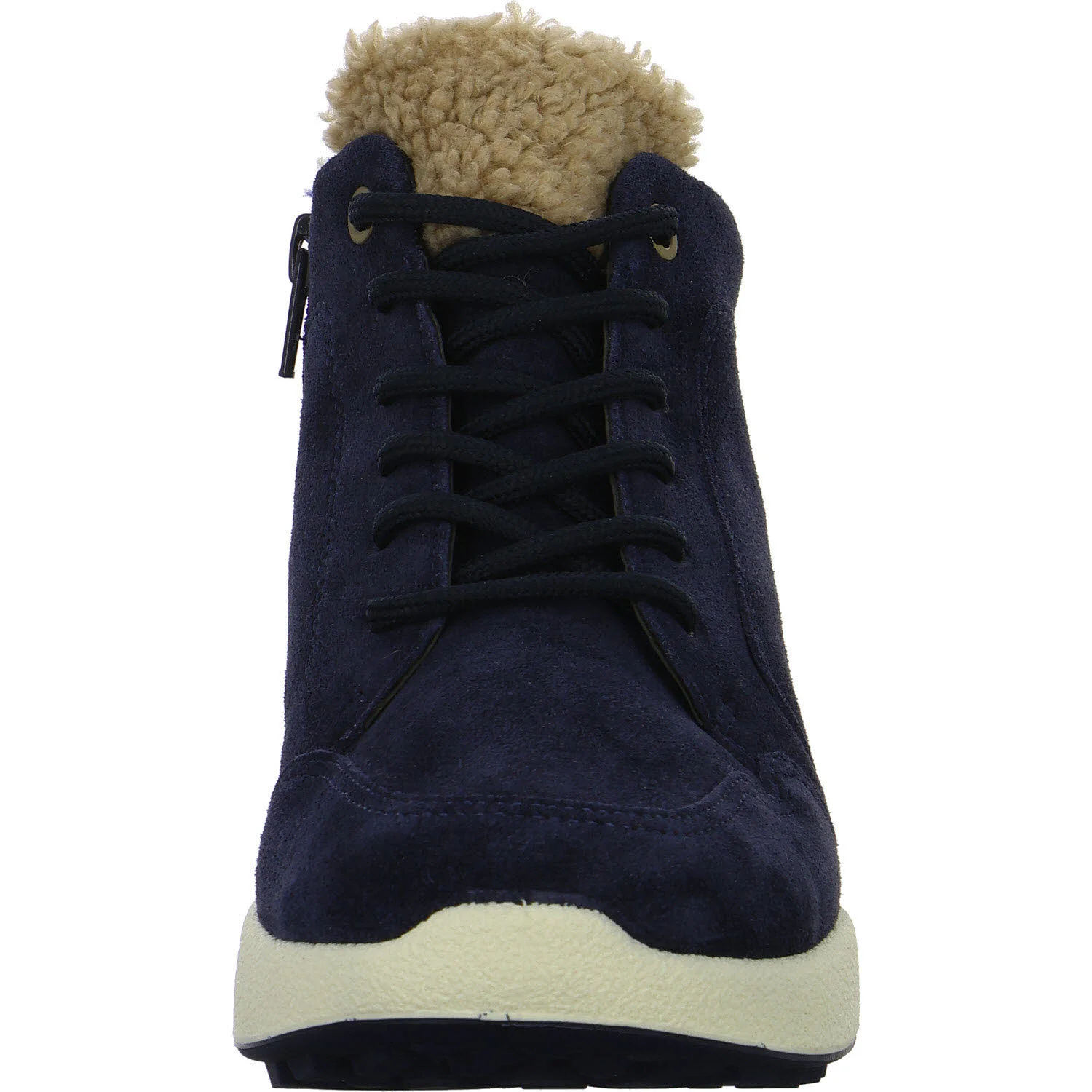 Ara Damen Schnürstiefel warm 12-27105-02 Bergen blau, sand H (weit)