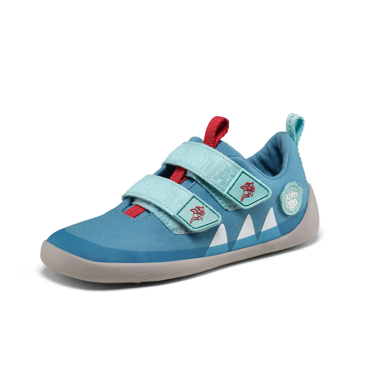 Affenzahn Kinderschuh zum Schlupfen 00391-30211 Lucky Hai blau normal