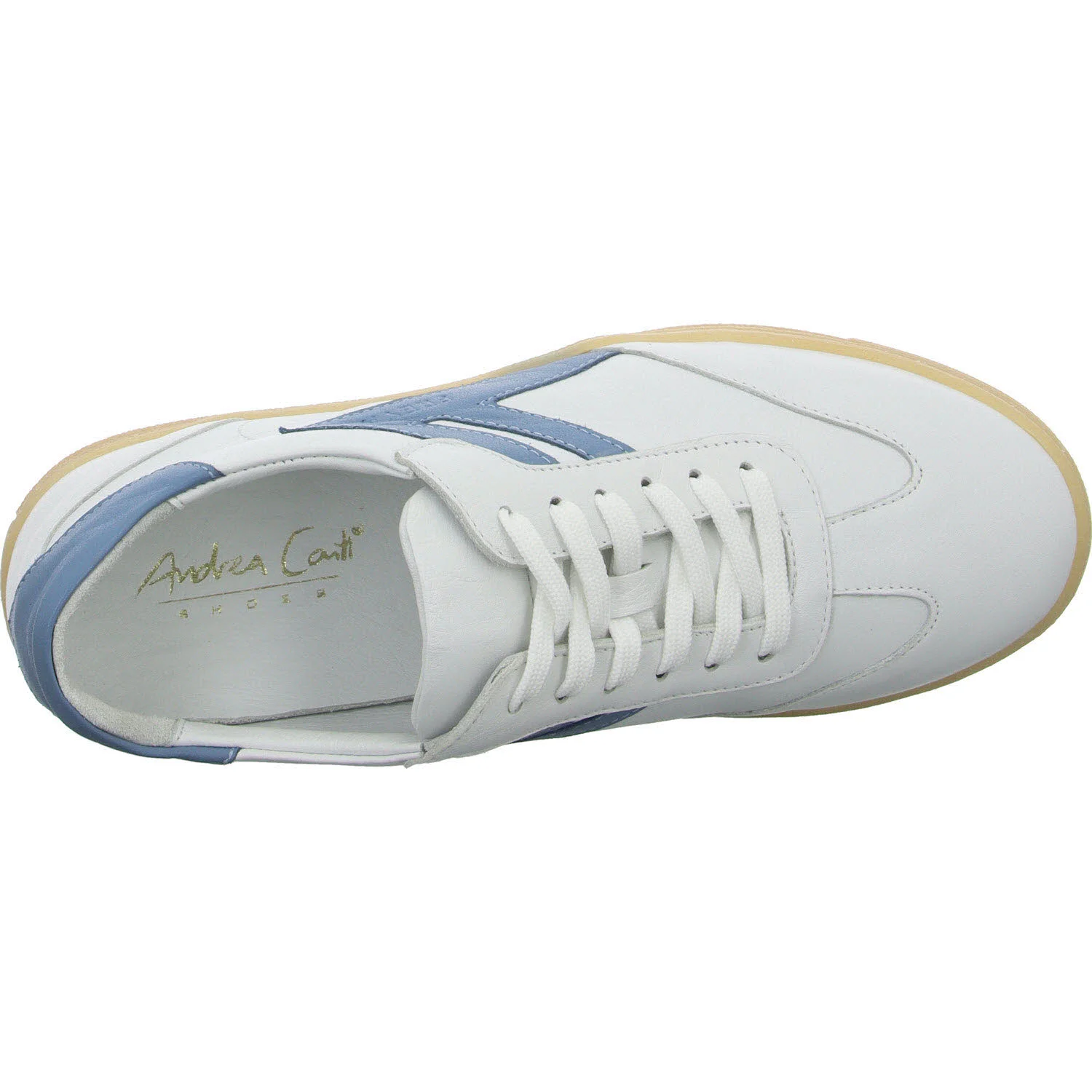 Andrea Conti Damen Schnürschuhe 0067151/439 0067151 weiß/bleu normal