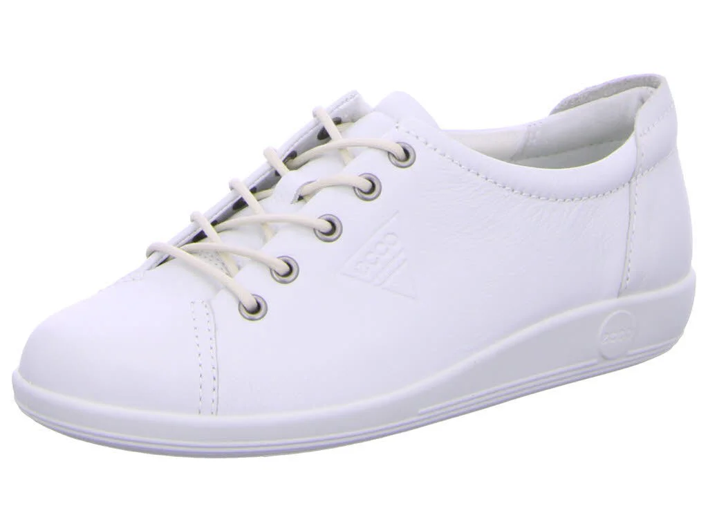 Ecco Damen Schnürschuhe 206503/01007 Soft 2.0 white normal