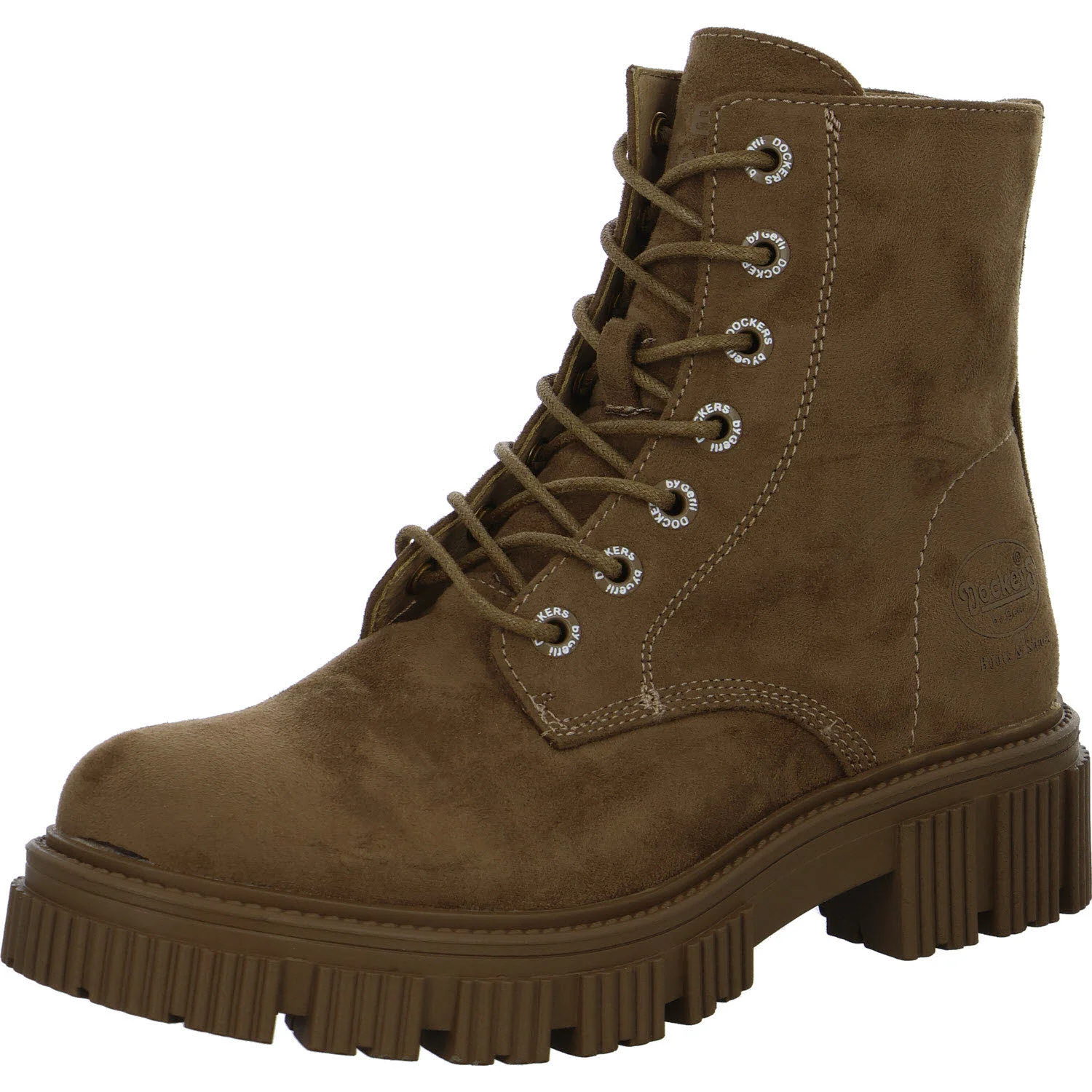 Element 2 von 8 (Bild) – Dockers by Gerli Damen Schnürstiefel 51DA913770530 51DA913770 beige normal