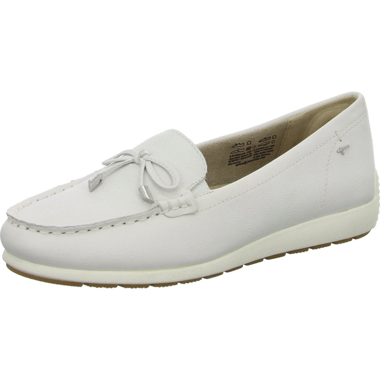 Tamaris Comfort Damen Slipper 8-84600-44/108 8-84600-44 white nappa weit