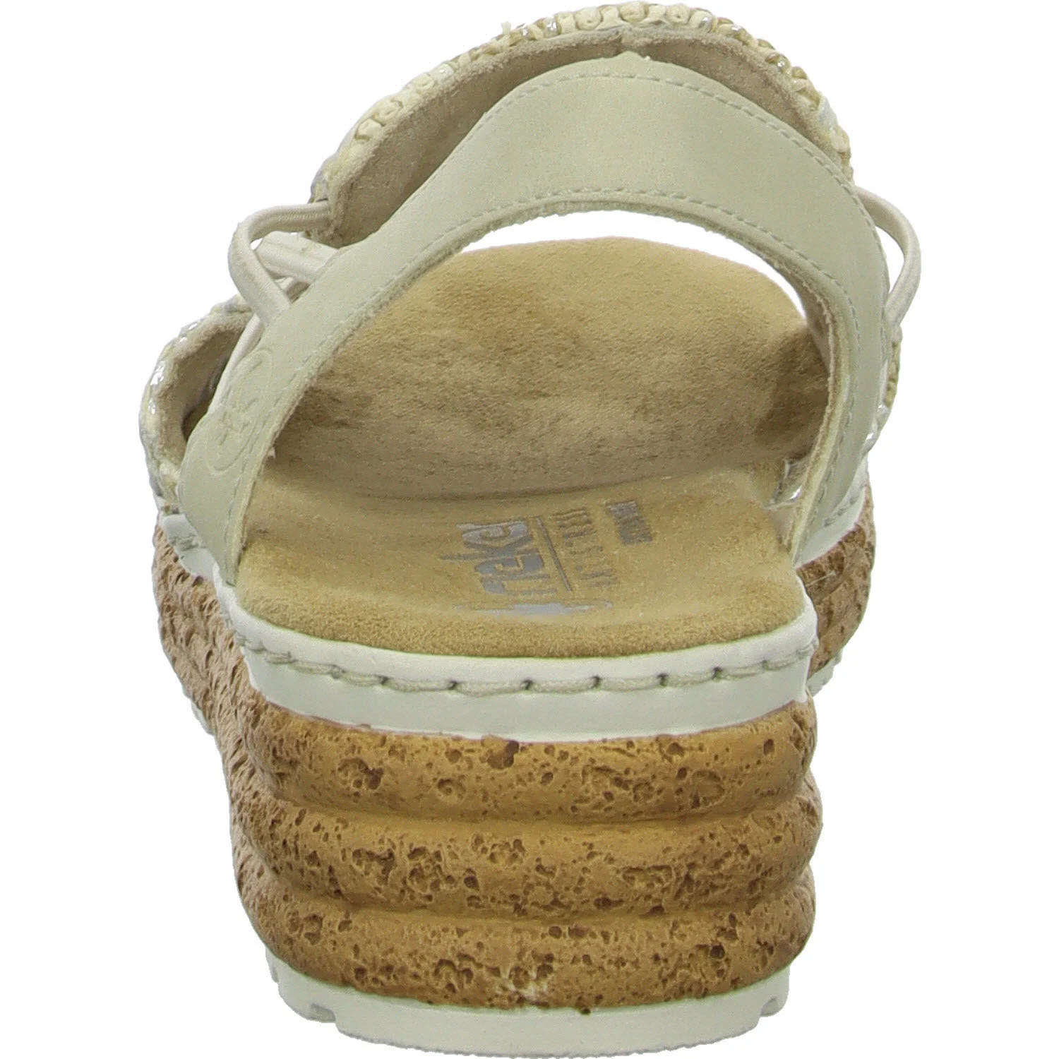 Element 4 von 8 (Bild) – Rieker Damen Sandalen 62741-60 62741 beige-silber/cliff H (weit)
