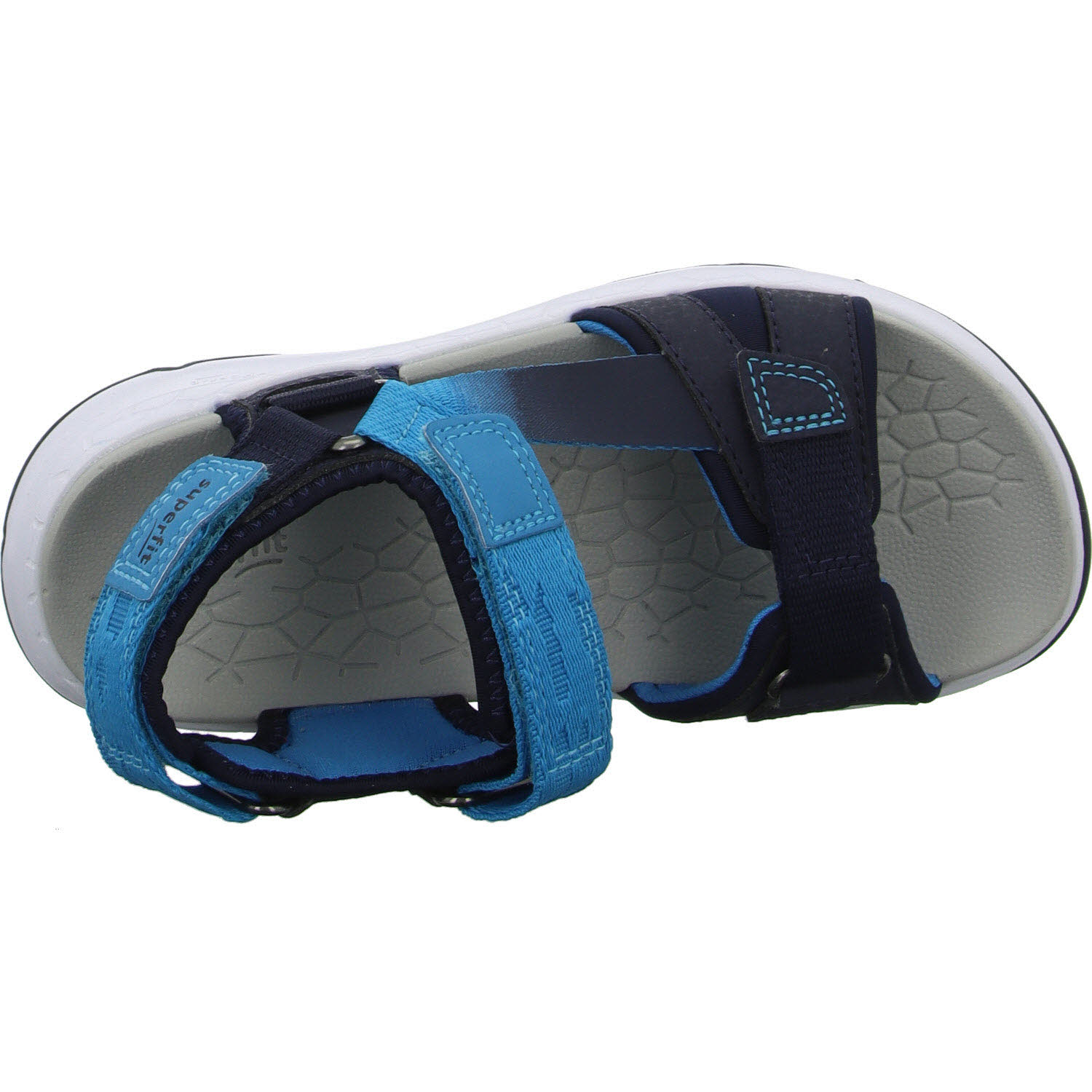 Superfit Kinder Sandalen 1-000580-8040 Criss Cross blau/türkis WMS mittel