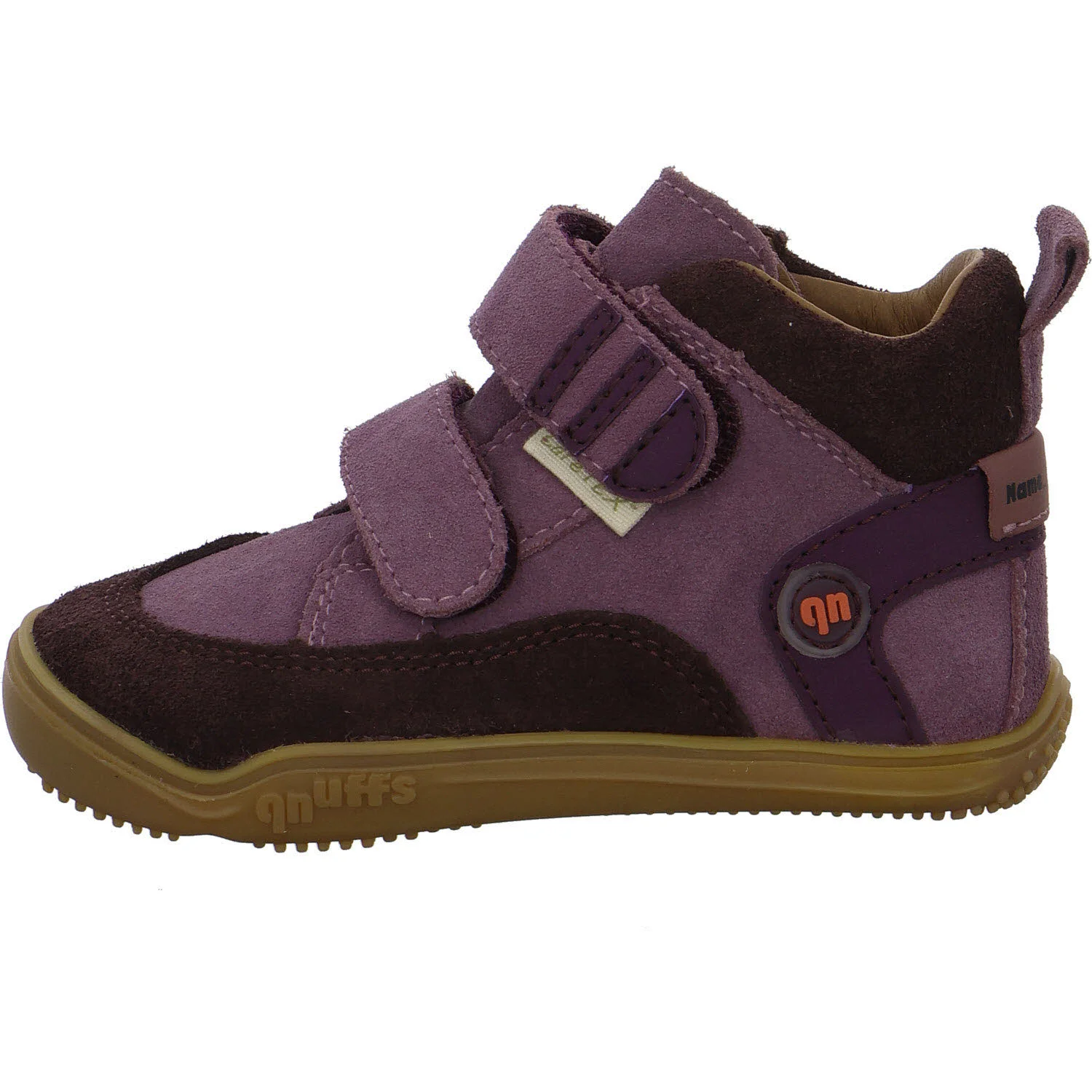 qnuffs Kinderschuh zum Schlupfen QN 0010142/320 Kastanie brombeer/sucre WMS mittel