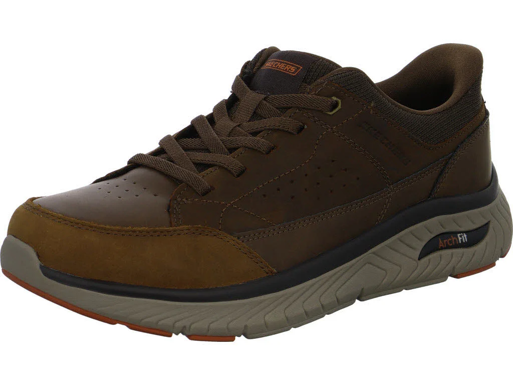 Skechers Herren Slipper 205656 CDB Arch Fit Cross - Felix dark brown normal