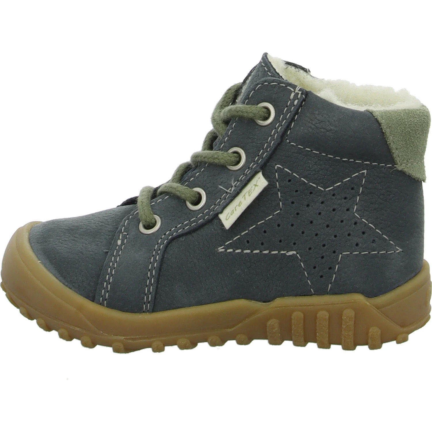 Element 6 von 8 (Bild) – Ricosta Kinder Schnürstiefel 50 3300303/140 Denny space/grün WMS weit