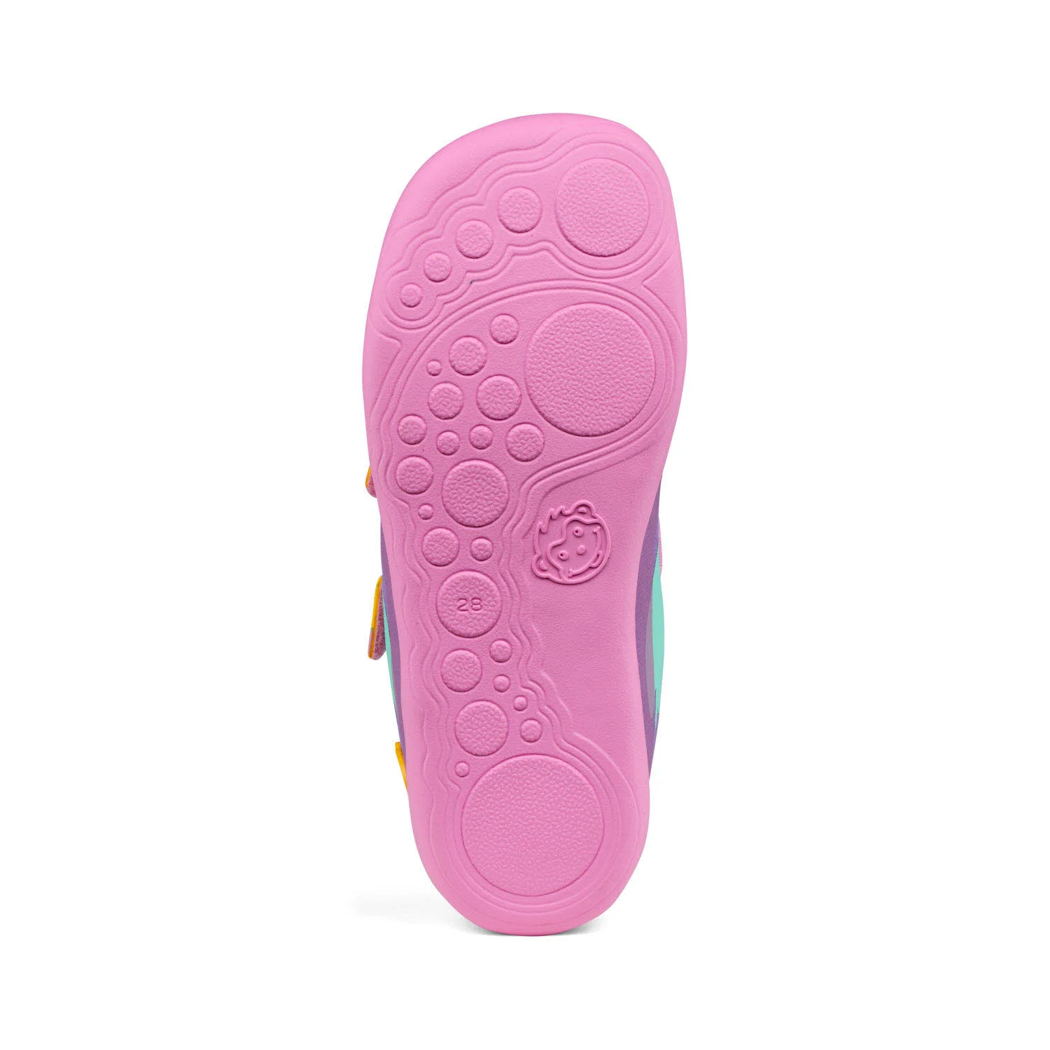 Element 3 von 8 (Bild) – Affenzahn Kinderschuh zum Schlupfen 00391-40120 Lucky Creative Toucan türkis/lila normal