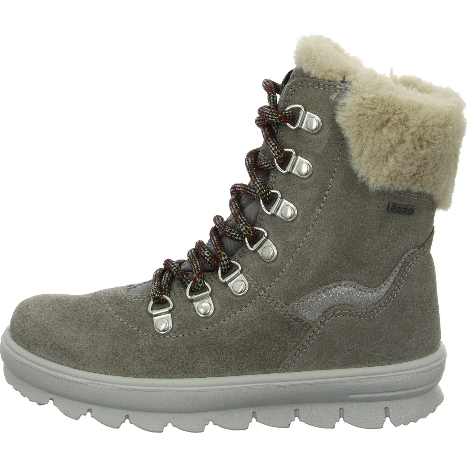 Superfit Kinder Schnürstiefel 1-000220-2020 Flavia grau WMS mittel