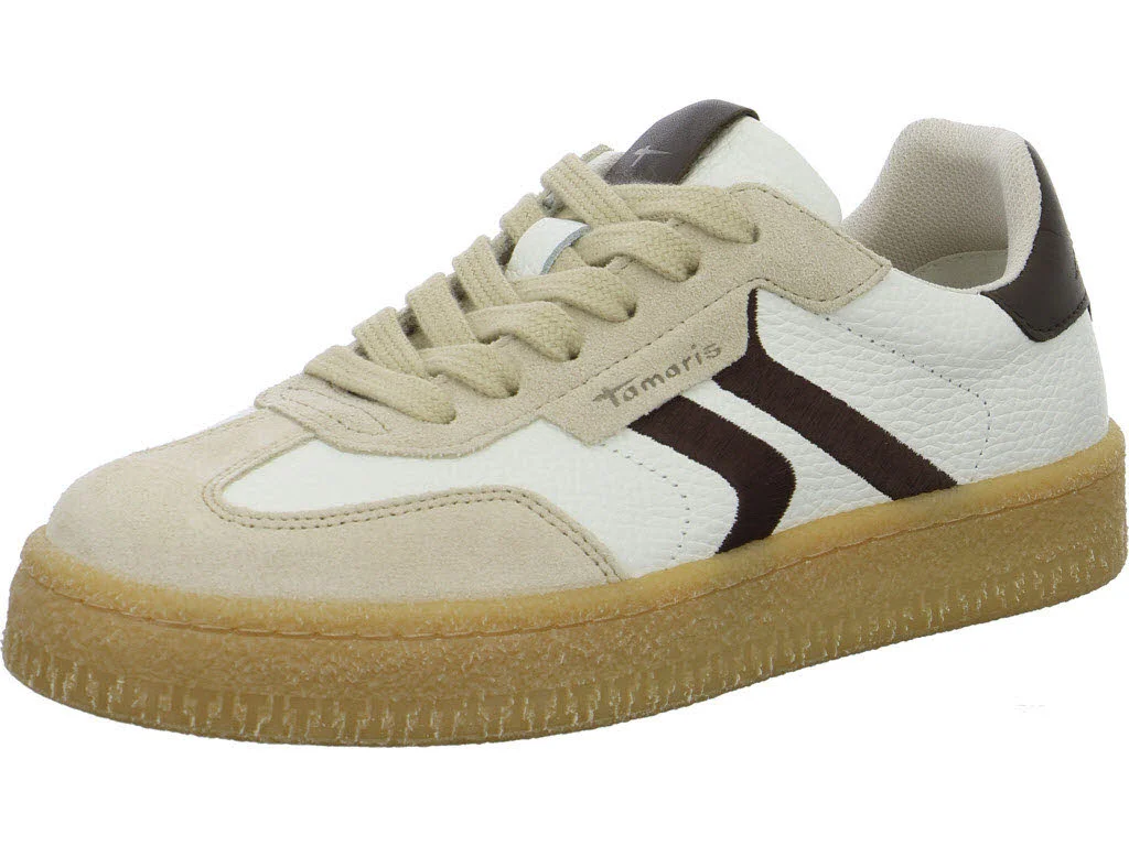 Tamaris Damen Schnürschuhe 1-23723-44/147 1-23723-44 offwhite comb normal