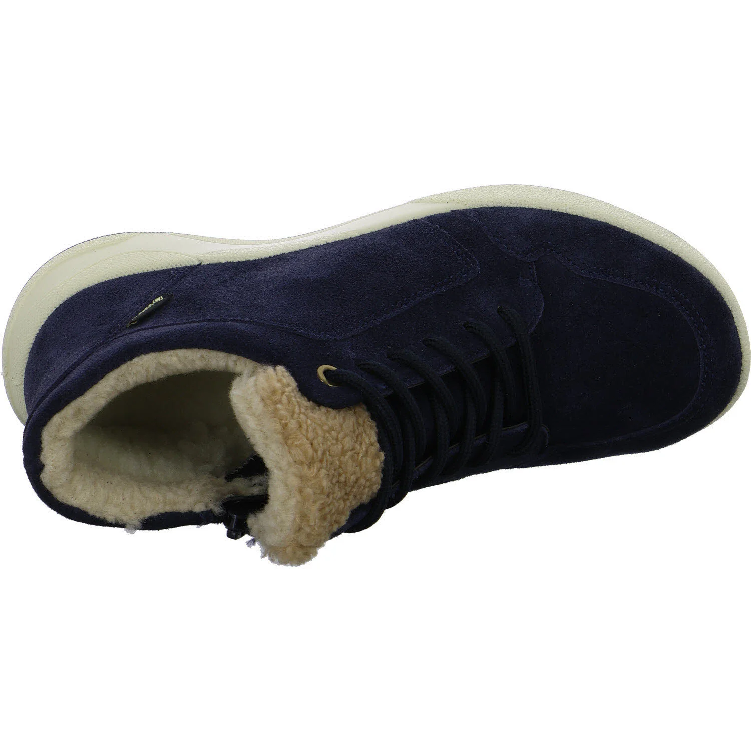 Ara Damen Schnürstiefel warm 12-27105-02 Bergen blau, sand H (weit)