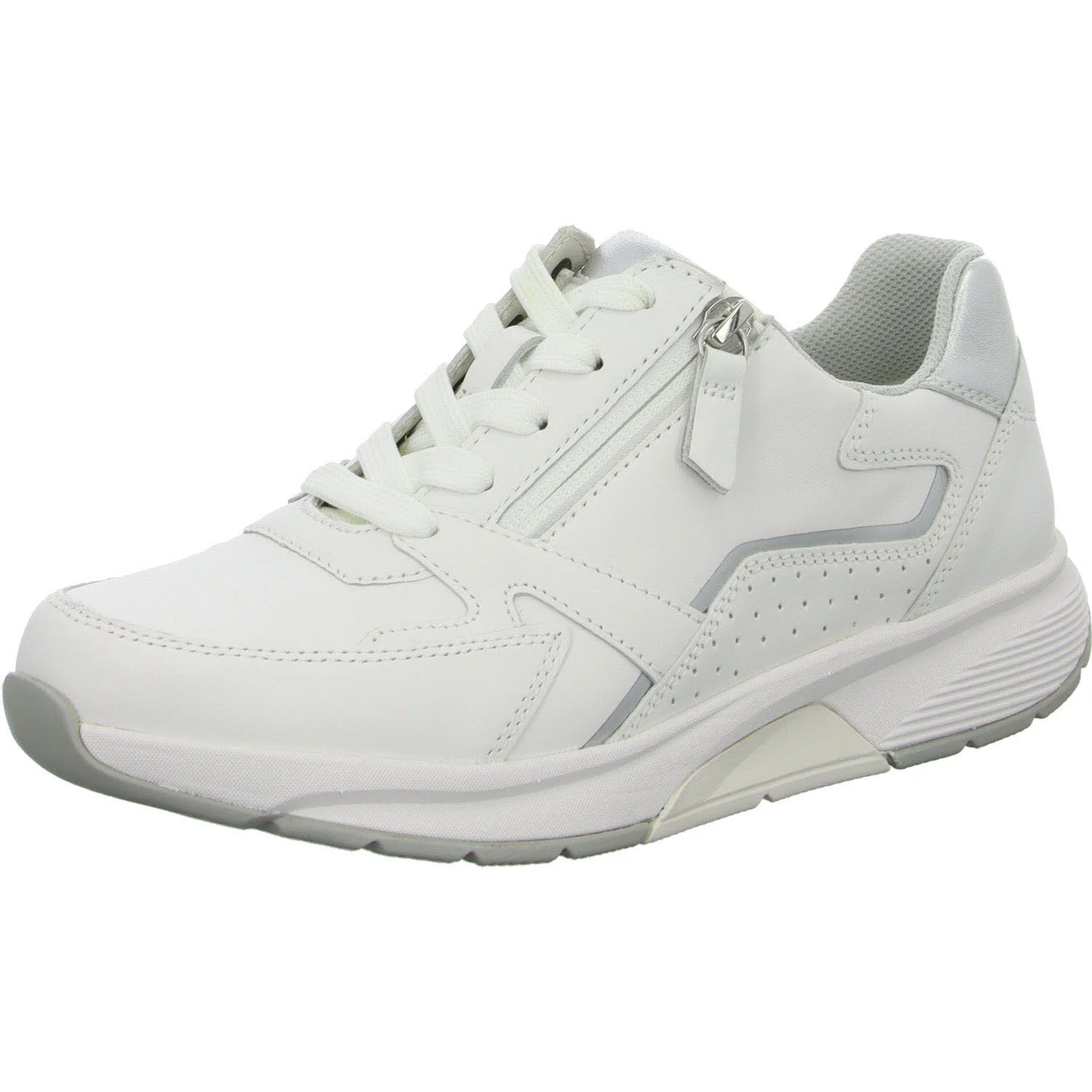 Gabor Rollingsoft Damen Schnürschuhe 86.878.52 86.878 white/silver G (normal)