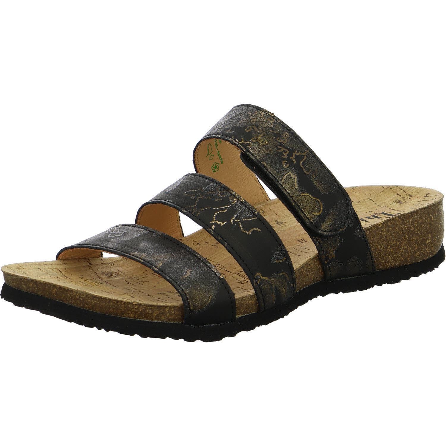 Think Damen Pantoletten 3-001313-0000 Julia schwarz F 1/2 (normal)