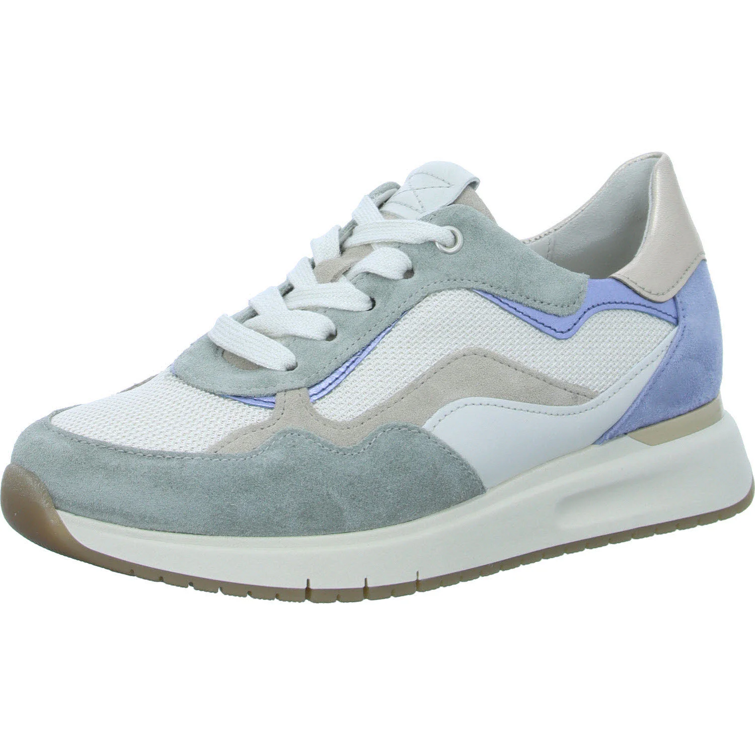 Element 2 von 8 (Bild) – Gabor Damen Schnürschuhe 46.445.64 46.445 panna/pino/azur k. H (weit)