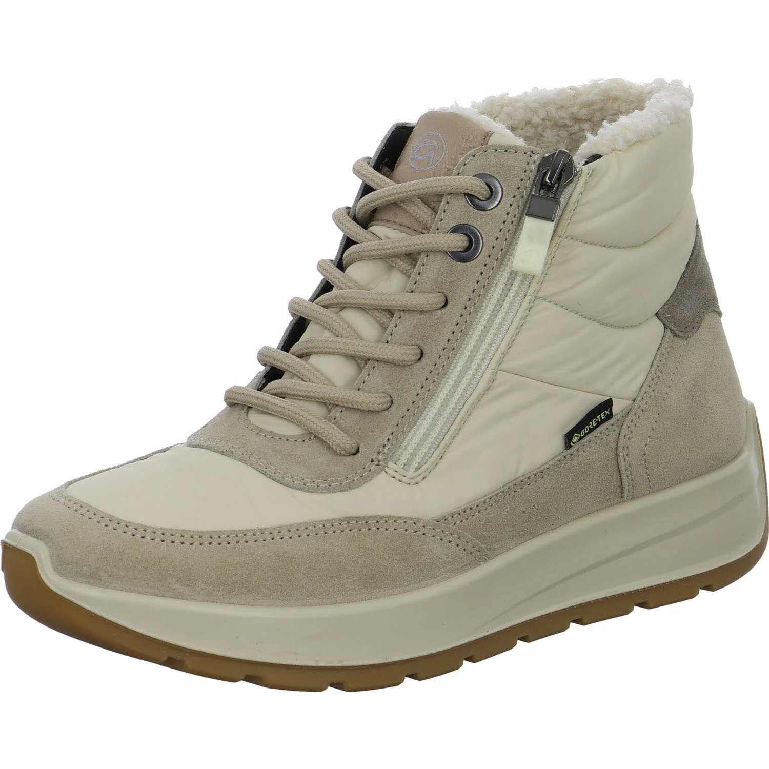 Ara Damen Schnürstiefel warm 12-25106-05 New York shell, cream, moon H (weit)