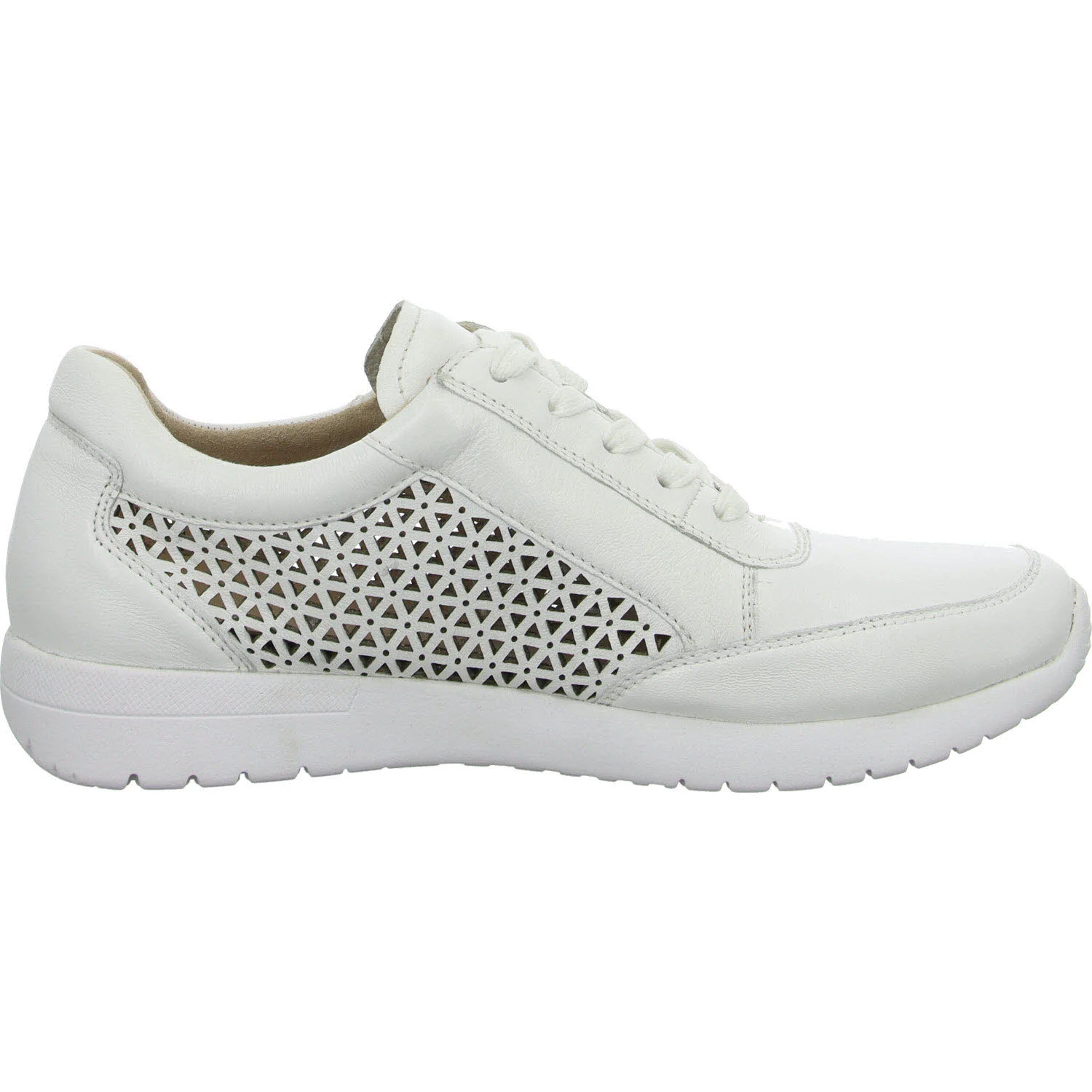 Caprice Damen Schnürschuhe 9-23550-42-102 9-23550-42 white nappa G (normal)