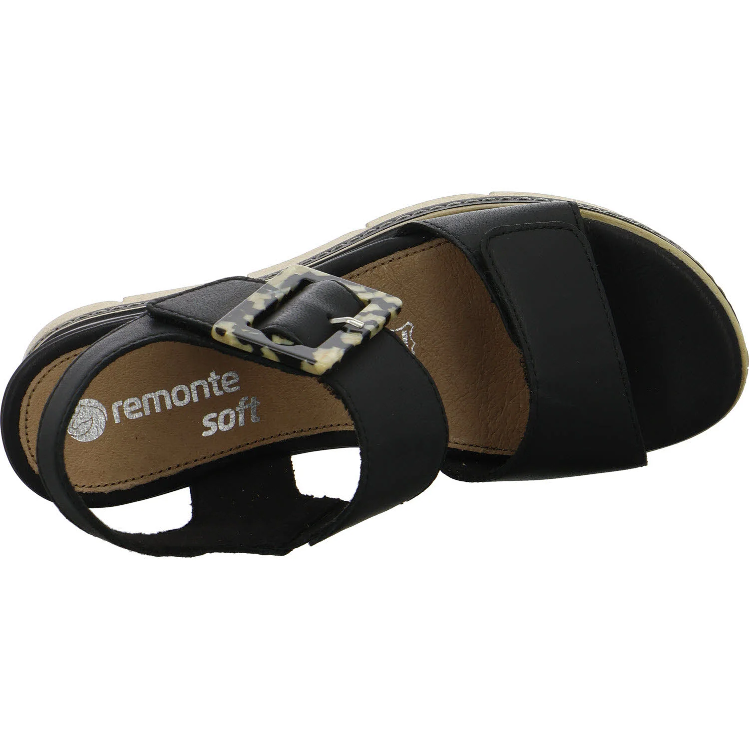 Remonte Damen Sandalen D2L53-00 D2L53 schwarz F 1/2 (normal)