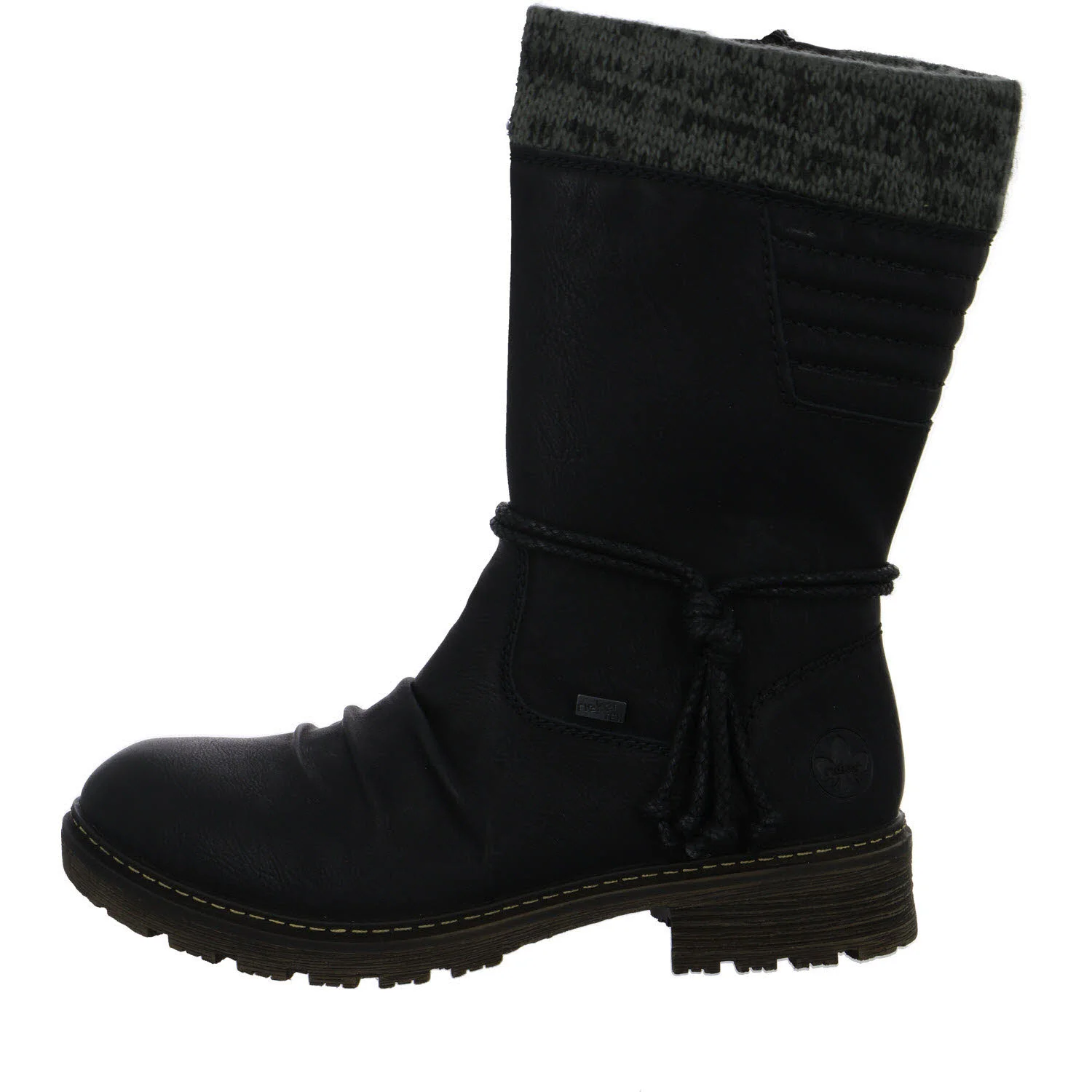 Rieker Damen Stiefelette warm Z4755-00 Z4755 schwarz/anthrazit F (normal)