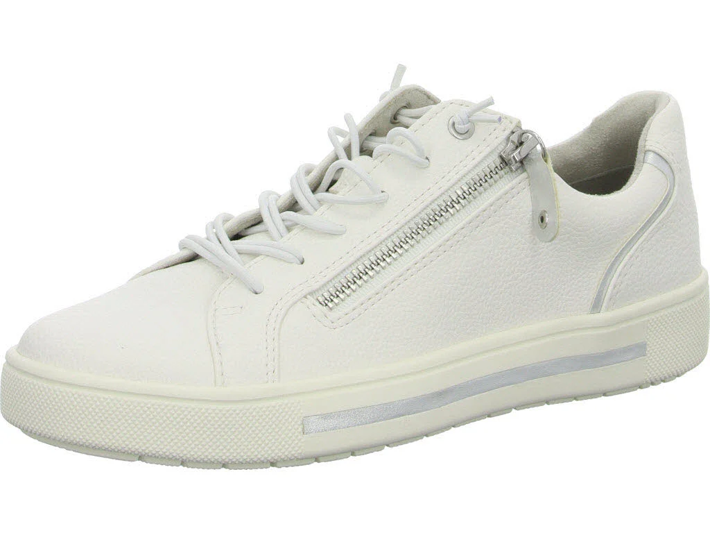 Jana Damen Slipper 8-23660-42/191 8-23660-42 white/silver H (weit)