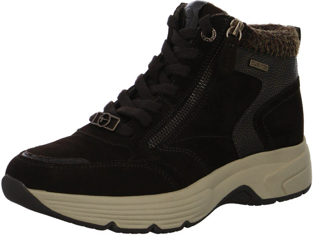Tamaris Comfort Damen Schnürstiefel 8-86201-47/394 8-86201-47 mocca comb weit