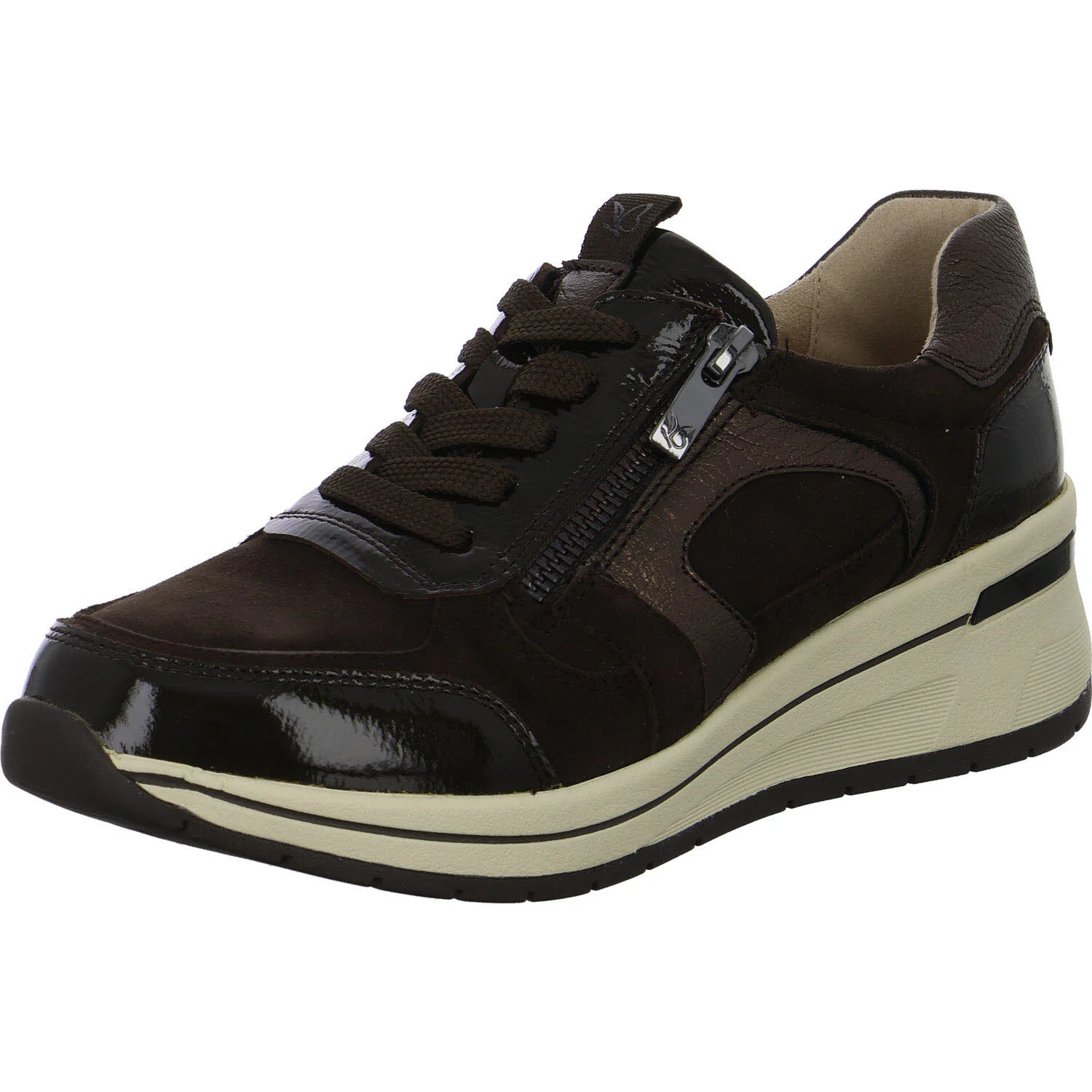 Element 2 von 8 (Bild) – Caprice Damen Schnürschuhe 9-23300-44-329 9-23300-44 dk brown comb H (weit)