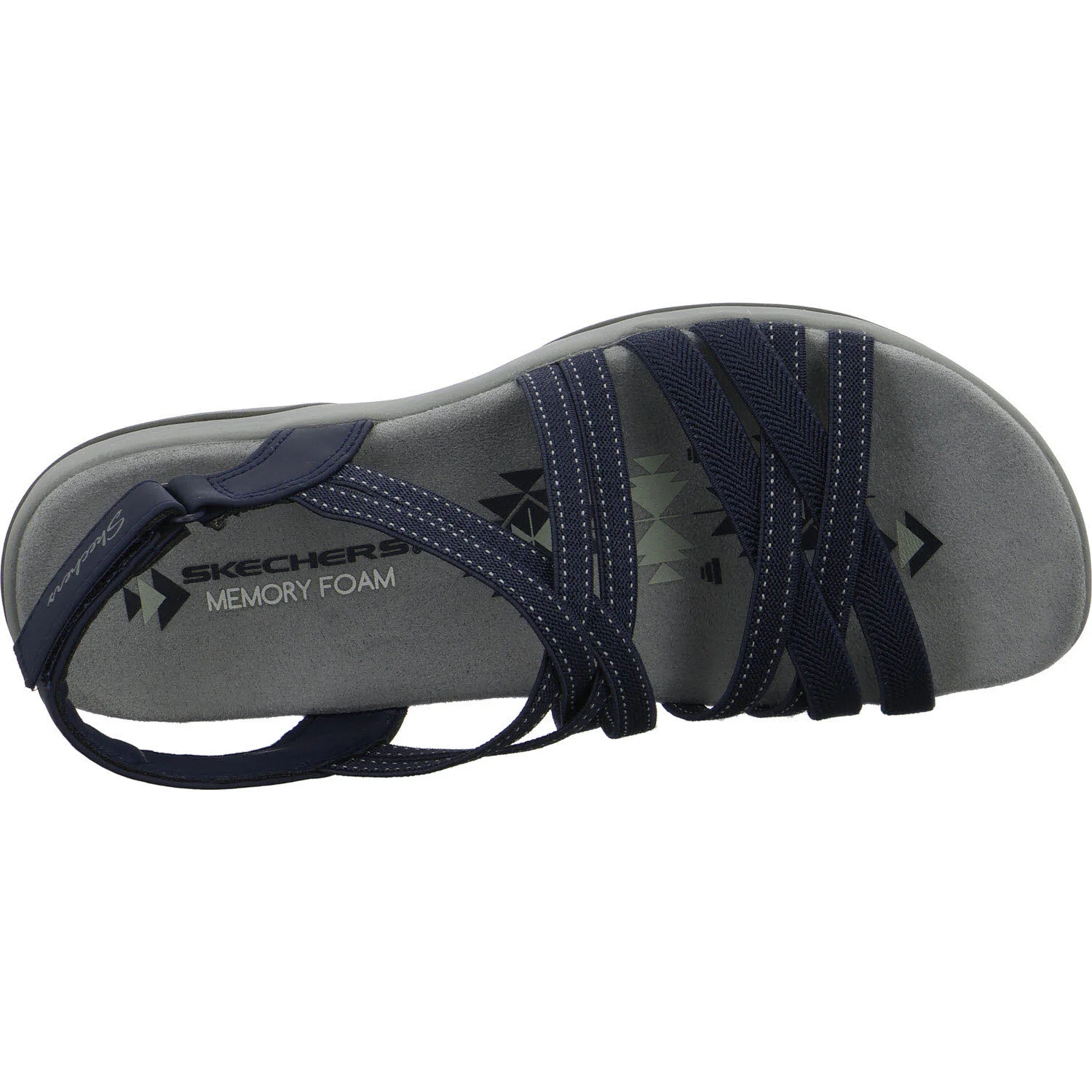 Skechers Damen Sandalen 163571 NVY Reggae Slim - Summer Getaway navy normal