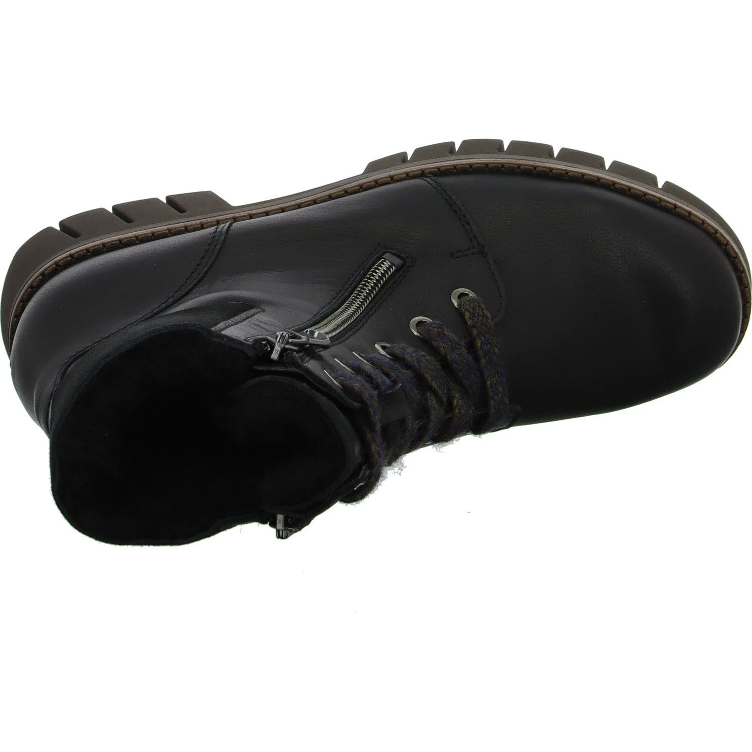 Waldläufer Damen Schnürstiefel warm 975901-202/001 H-Xara schwarz H (weit)