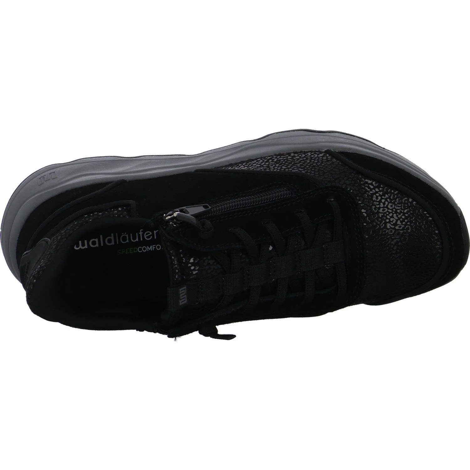 Waldläufer Damen Slipper 588H01-100/001 H-Tessi schwarz H (weit)