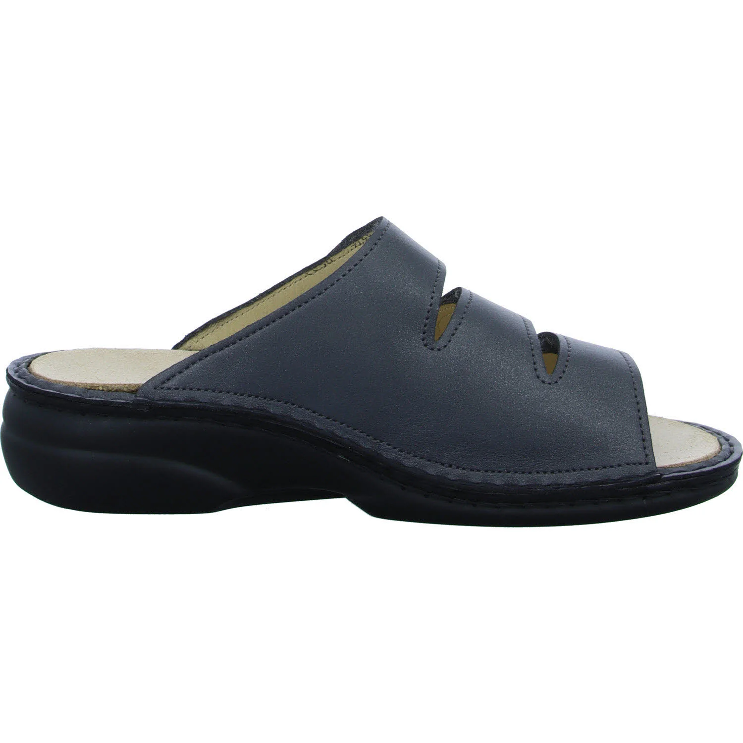 Element 7 von 8 (Bild) – Finn Comfort Damen Pantoletten 02554-902824 Kos ANTHRAZIT/AMARONE weit