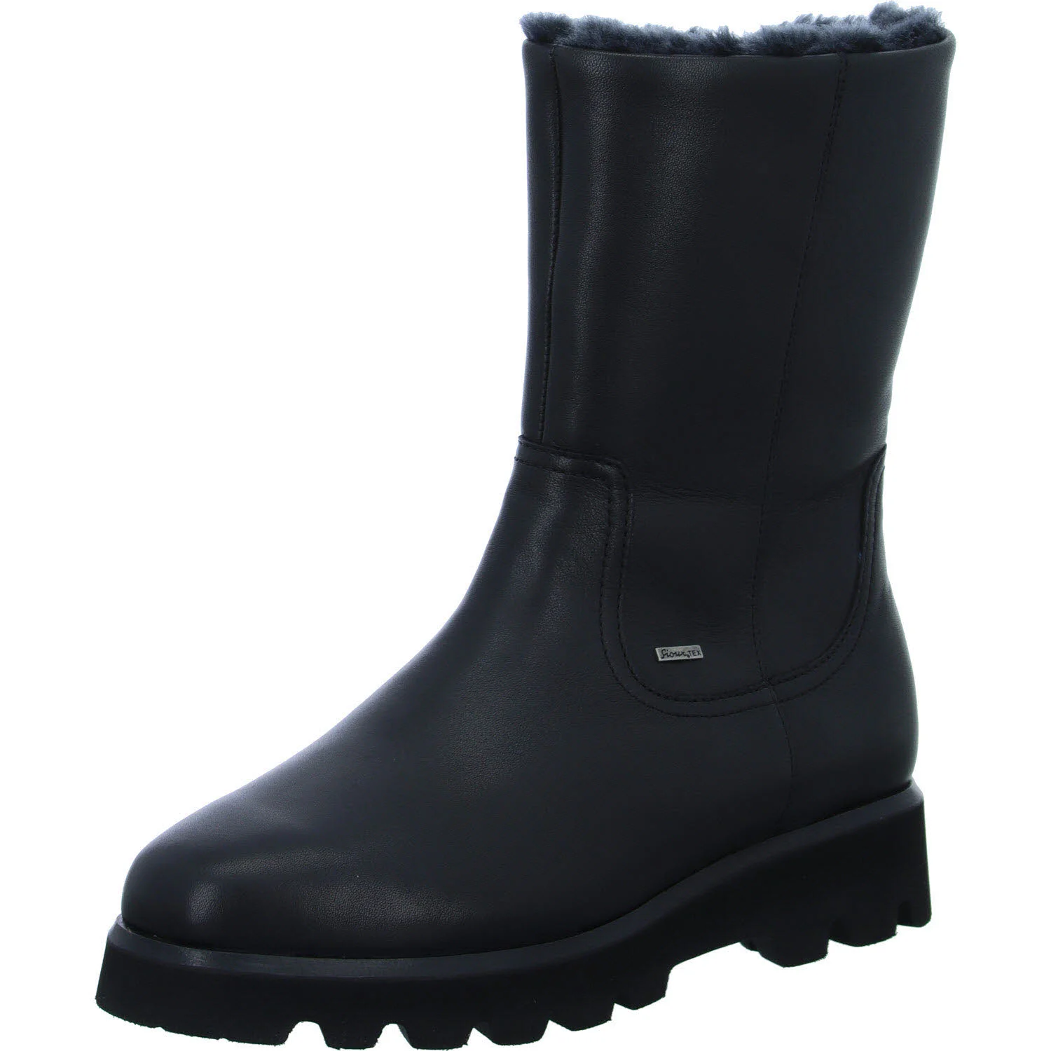 Element 2 von 8 (Bild) – Sioux Damen Stiefelette warm 69850 Mered.-733-Tex-Lf-H schwarz H (weit)