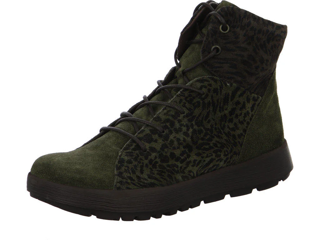 Think Damen Schnürstiefel 3-001429-7000 Comoda olive/kombi F 1/2 (normal)