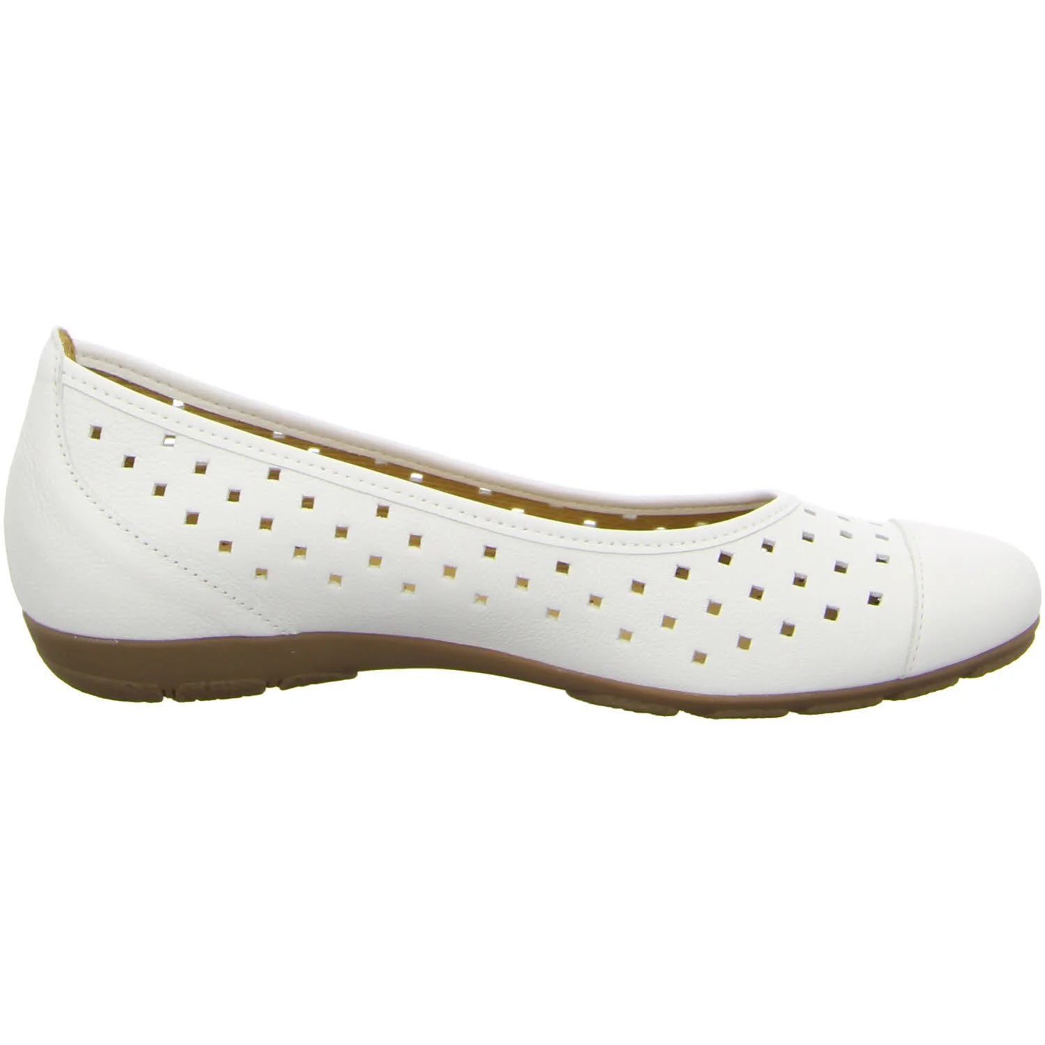Gabor Damen Ballerina 84.169.21 84.169 weiß F (schmal/normal)