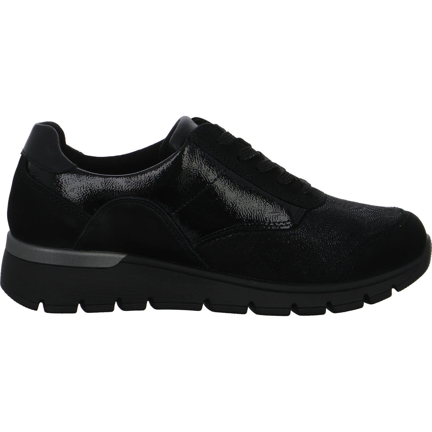 Waldläufer Damen Schnürschuhe 626K02-414/001 K-Ramona schwarz K (extra weit)
