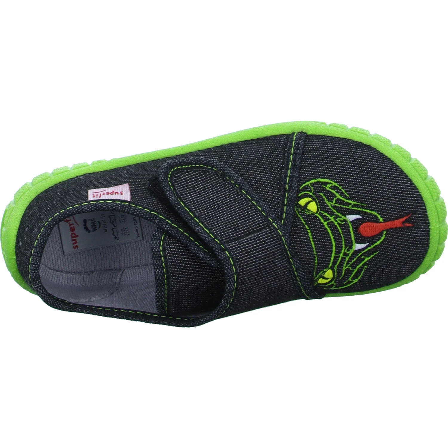 Superfit Kinder Hausschuhe 1-800278-0040 BILL schwarz WMS mittel