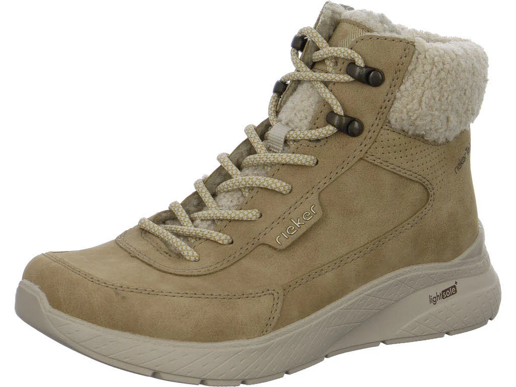 Rieker Damen Schnürstiefel warm M8510-60 M8510 marble/beige F (normal)