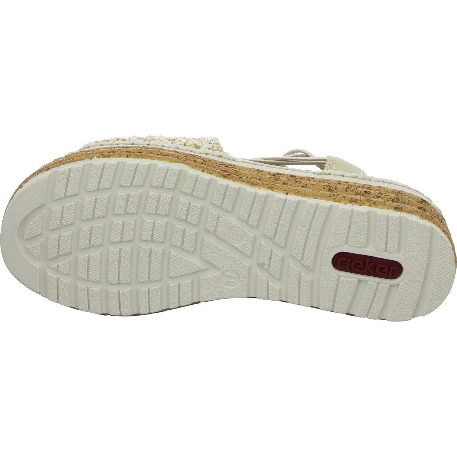 Element 5 von 8 (Bild) – Rieker Damen Sandalen 62741-60 62741 beige-silber/cliff H (weit)